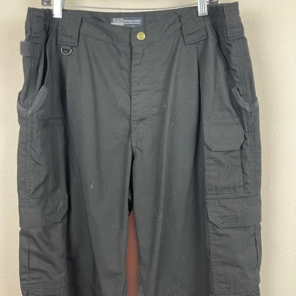 5.11 Tactical Taclite Pro Ripstop Pant Black Cargo Pocket Gusset Utility Pants
